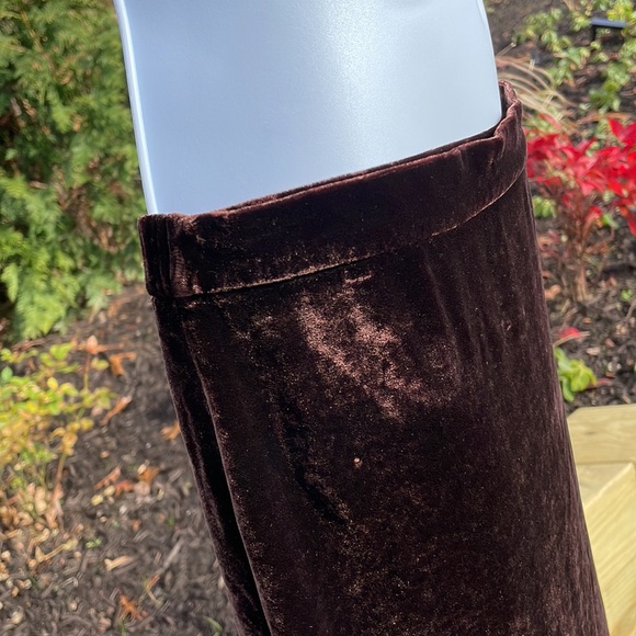 Eileen Fisher Silk/Rayon Wrapped Velvet Maxi Skirt - Picture 6 of 12